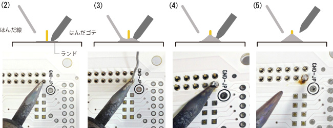 はんだづけ手順