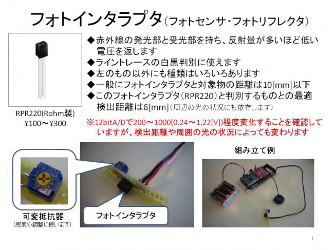 フォトインタラプタ